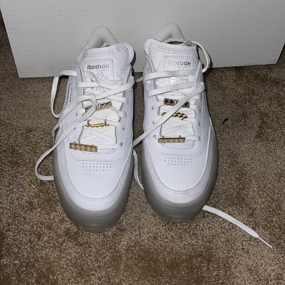 White Cardi B x Reebok